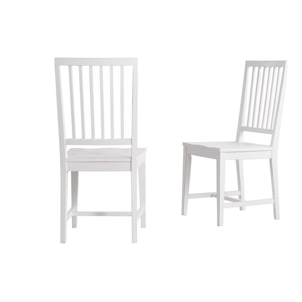 Alaterre Furniture Vienna Wood Dining Chairs, White Set of 2, PR ANVI02WDC - main